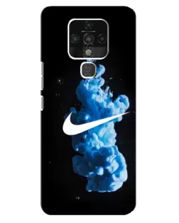 Чохол для TECNO Camon 16 з картинкою «Nike та синій дим»