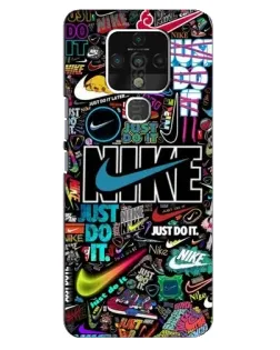 Чохол для TECNO Camon 16 з картинкою «Яскравий колаж Nike»