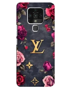 Чохол для TECNO Camon 16 з картинкою «Квітковий Louis Vuitton»