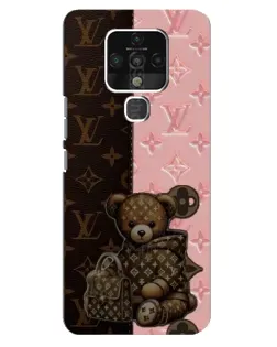 Чехол для TECNO Camon 16 с картинкой «Мишка в стиле LV» Чехол для TECNO Camon 16 с картинкой «Мишка в стиле LV»