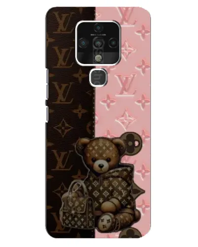 Чохол для TECNO Camon 16 з картинкою «Ведмедик у стилі LV»