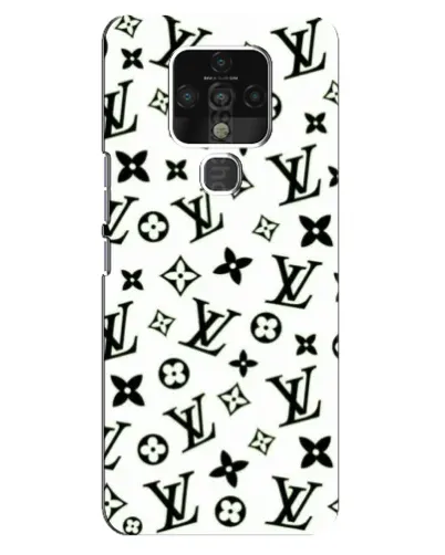 Чохол для TECNO Camon 16 з картинкою «Монохромний хаос LV»