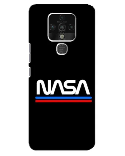 Чохол для TECNO Camon 16 з картинкою «NASA — класика Red Blue» Чохол для TECNO Camon 16 з картинкою «NASA — класика Red Blue»