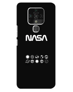 Чохол для TECNO Camon 16 з картинкою «NASA — технічний принт»