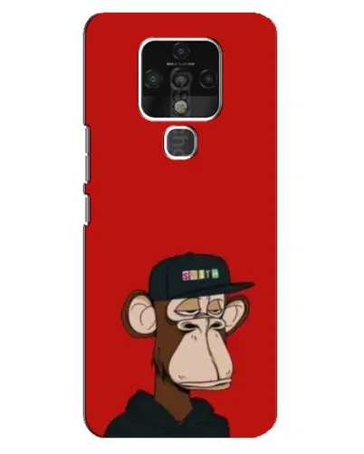 Чохол для TECNO Camon 16 з картинкою «Bored Ape — червоний фон» Чохол для TECNO Camon 16 з картинкою «Bored Ape — червоний фон»