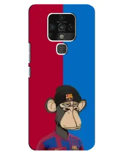 Чохол для TECNO Camon 16 з картинкою «Bored Ape — фанат Барси»