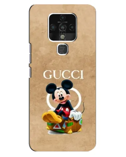 Чохол для TECNO Camon 16 з картинкою «Міккі Маус Gucci — крафт» Чохол для TECNO Camon 16 з картинкою «Міккі Маус Gucci — крафт»