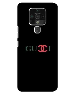 Чохол для TECNO Camon 16 з картинкою «Gucci — червоний градієнт»