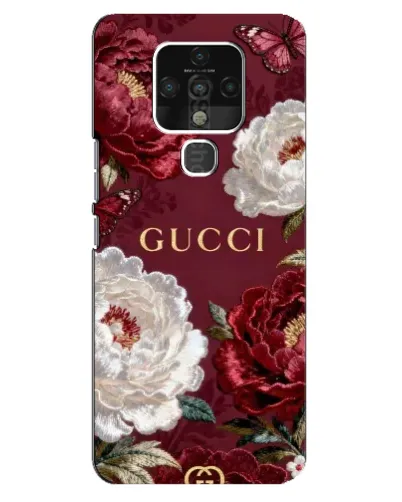 Чохол для TECNO Camon 16 з картинкою «Gucci — бордові троянди» Чохол для TECNO Camon 16 з картинкою «Gucci — бордові троянди»