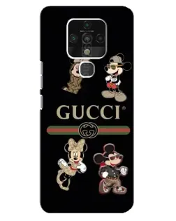 Чохол для TECNO Camon 16 з картинкою «Gucci — герої Disney та монограма»
