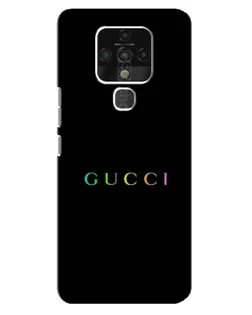 Чохол для TECNO Camon 16 з картинкою «Gucci — неоновий мінімалізм»
