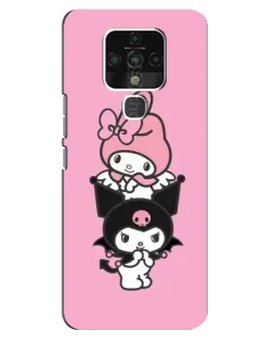 Чохол для TECNO Camon 16 з картинкою «My Melody та Kuromi»