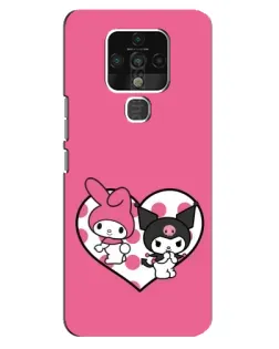 Чохол для TECNO Camon 16 з картинкою «Kuromi та My Melody»