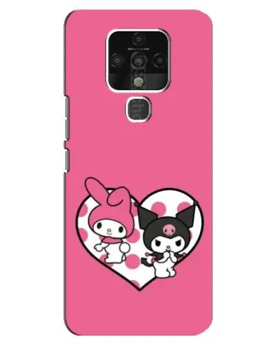 Чохол для TECNO Camon 16 з картинкою «Kuromi та My Melody»