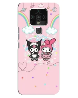 Чохол для TECNO Camon 16 з картинкою «My Melody та Kuromi»