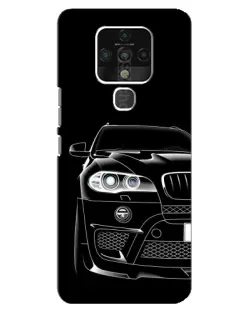 Чохол для TECNO Camon 16 з картинкою «Темний силует BMW»