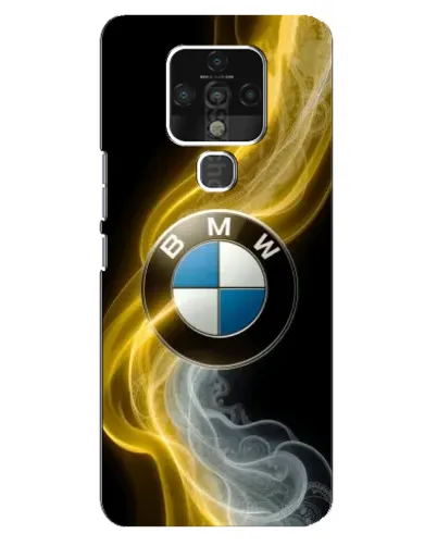 Чохол для TECNO Camon 16 з картинкою «Золотистий дим BMW» Чохол для TECNO Camon 16 з картинкою «Золотистий дим BMW»