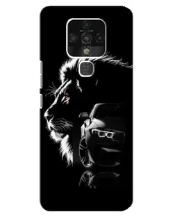 Чохол для TECNO Camon 16 з картинкою «BMW та лев»