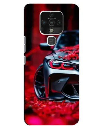 Чохол для TECNO Camon 16 з картинкою «Спортивна BMW та квіти» Чохол для TECNO Camon 16 з картинкою «Спортивна BMW та квіти»