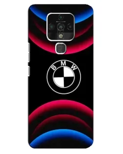 Чохол для TECNO Camon 16 з картинкою «Логотип BMW та неонові дуги»