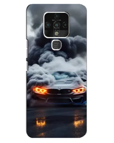 Чохол для TECNO Camon 16 з картинкою «BMW у диму» Чохол для TECNO Camon 16 з картинкою «BMW у диму»