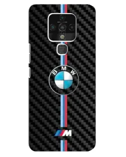 Чохол для TECNO Camon 16 з картинкою «Емблема BMW та карбон»