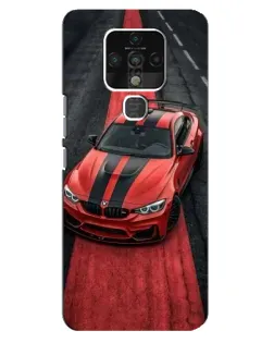 Чохол для TECNO Camon 16 з картинкою «BMW на червоній доріжці»