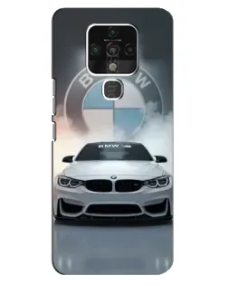 Чохол для TECNO Camon 16 з картинкою «BMW в білому диму»