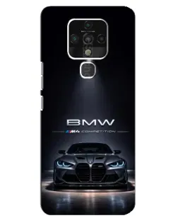Чохол для TECNO Camon 16 з картинкою «BMW крізь нічне місто»