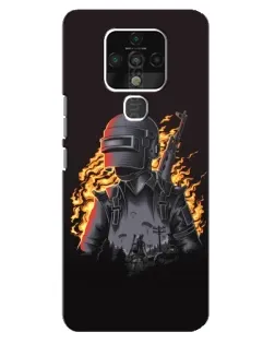 Чохол для TECNO Camon 16 з картинкою «PUBG — вогняний силует» Чохол для TECNO Camon 16 з картинкою «PUBG — вогняний силует»