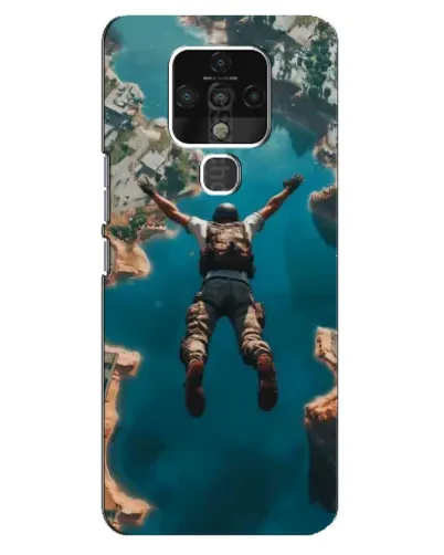 Чехол для TECNO Camon 16 с картинкой «PUBG — свободное падение» Чехол для TECNO Camon 16 с картинкой «PUBG — свободное падение»