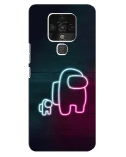 Чехол для TECNO Camon 16 с картинкой «Among Us неон-арт» Чехол для TECNO Camon 16 с картинкой «Among Us неон-арт»