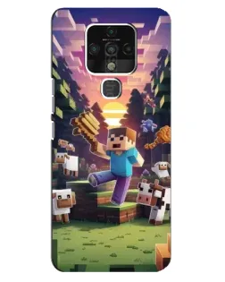 Чохол для TECNO Camon 16 з картинкою «Стів на фермі» Чохол для TECNO Camon 16 з картинкою «Стів на фермі»