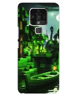 Чохол для TECNO Camon 16 з картинкою «Minecraft лісовий пейзаж»