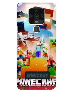 Чохол для TECNO Camon 16 з картинкою «Minecraft герої гри»