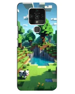 Чохол для TECNO Camon 16 з картинкою «Minecraft літній день»