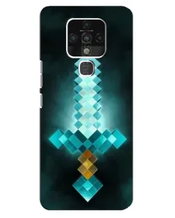 Чохол для TECNO Camon 16 з картинкою «Алмазний меч неон»