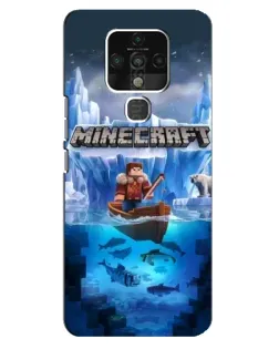 Чохол для TECNO Camon 16 з картинкою «Minecraft льодянийсвіт»