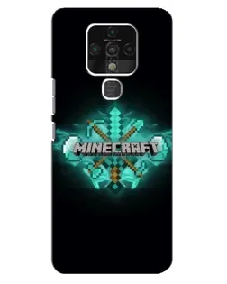 Чохол для TECNO Camon 16 з картинкою «Minecraft Diamond лого»