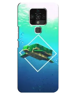 Чехол для TECNO Camon 16 с картинкой «Черепаха Minecraft» Чехол для TECNO Camon 16 с картинкой «Черепаха Minecraft»
