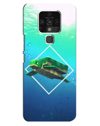 Чехол для TECNO Camon 16 с картинкой «Черепаха Minecraft» Чехол для TECNO Camon 16 с картинкой «Черепаха Minecraft»