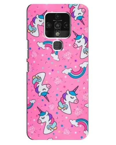 Чехол для TECNO Camon 16 с картинкой «Unicorn паттерн розовый» Чехол для TECNO Camon 16 с картинкой «Unicorn паттерн розовый»