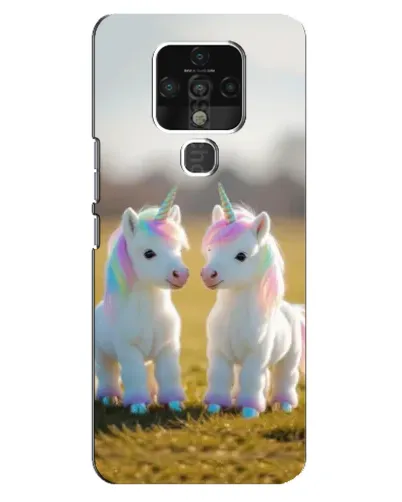 Чехол для TECNO Camon 16 с картинкой «Пара единорогов» Чехол для TECNO Camon 16 с картинкой «Пара единорогов»