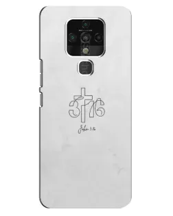 Чохол для TECNO Camon 16 з картинкою «Івана 3:16 Хрест» Чохол для TECNO Camon 16 з картинкою «Івана 3:16 Хрест»