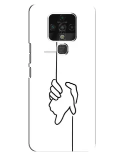 Чохол для TECNO Camon 16 з картинкою «Рука тримає» Чохол для TECNO Camon 16 з картинкою «Рука тримає»