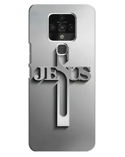 Чехол для TECNO Camon 16 с картинкой «Металлический крест Jesus» Чехол для TECNO Camon 16 с картинкой «Металлический крест Jesus»