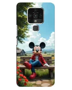 Чехол для TECNO Camon 16 с картинкой «Микки на скамейке» Чехол для TECNO Camon 16 с картинкой «Микки на скамейке»