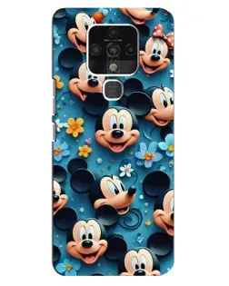 Чехол для TECNO Camon 16 с картинкой «Паттерн Микки и Минни» Чехол для TECNO Camon 16 с картинкой «Паттерн Микки и Минни»