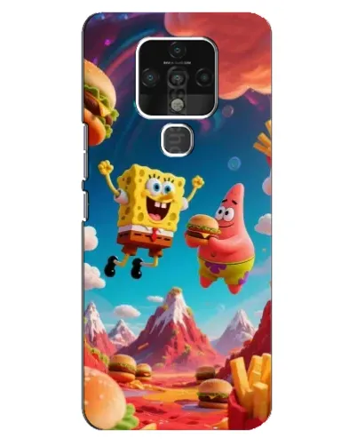 Чехол для TECNO Camon 16 с картинкой «Космический фастфуд»
