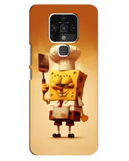Чехол для TECNO Camon 16 с картинкой «Губка Боб повар»